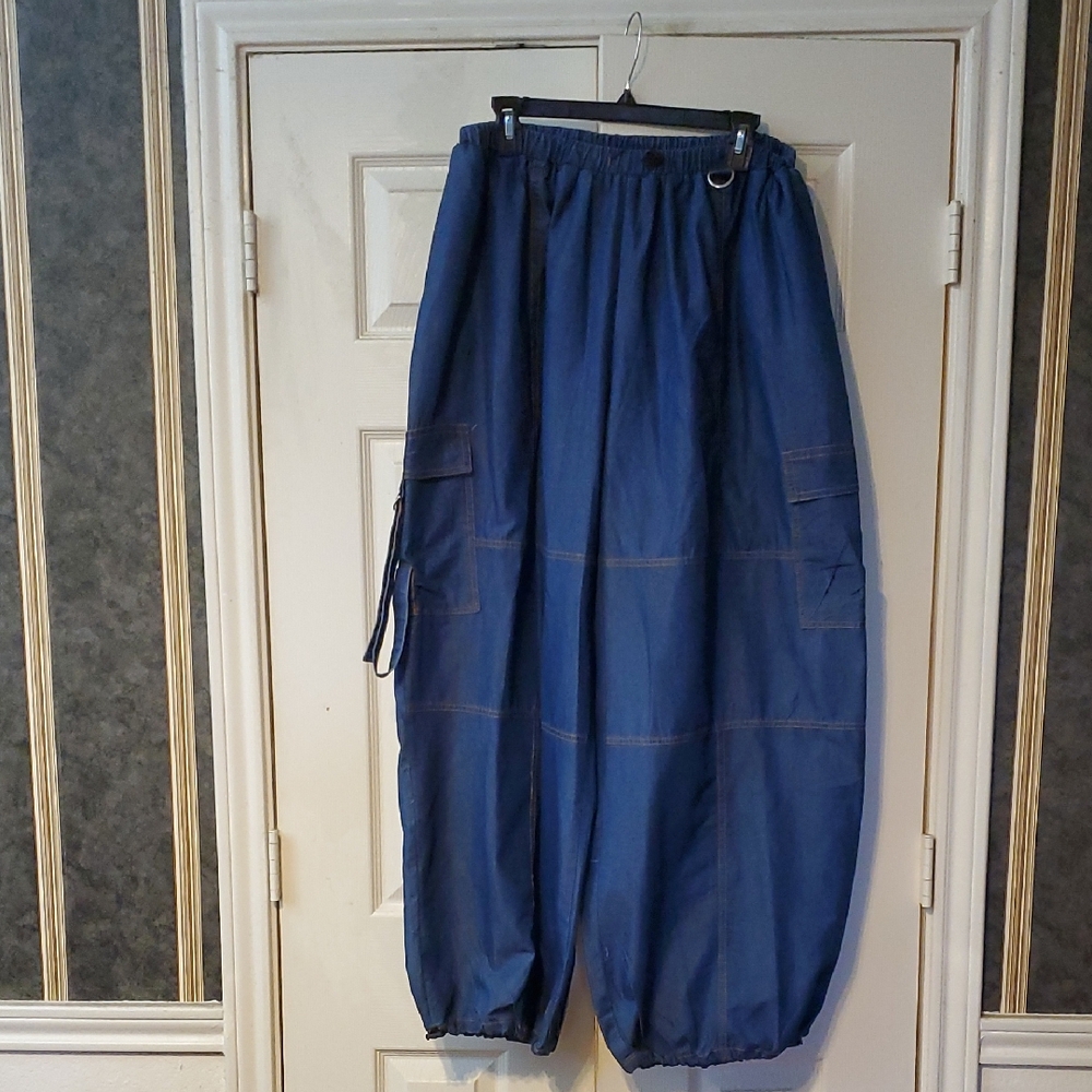 Men's Blue Cargo Pants